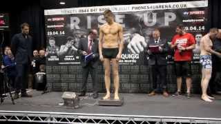 HOSEA BURTON v VALENTIN FREULON  OFFICIAL WEIGH IN MANCHESTER  RISE UP [upl. by Rica972]