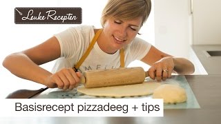 Basisrecept pizzadeeg  7 handige tips  LeukeReceptennl [upl. by Atnuhs]