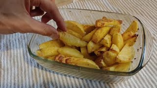 Incredibly easy and very tasty oven baked potatoes Country style Roasted Potatoes [upl. by Betty]