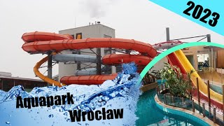 Aquapark Wrocław  Zjeżdżalnie [upl. by Harris]