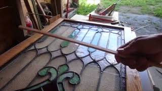 Leaded stain glass brace [upl. by Tiff]