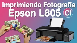 Impresora de Fotografías Calidad Profesional sin Bordes  Epson L805 [upl. by Lilith]