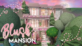 Bloxburg ೃ⁀➷ Blush Modern Mansion  ˚  House Build  Daislillia ❀ [upl. by Keare]