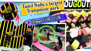 The Biggest Trampoline Park in Chennai  Weekend Unlimited fun  Dugout Marina Mall [upl. by Blackburn572]