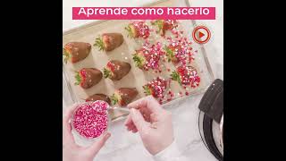 Cómo hacer fresas con chocolate [upl. by Eesac]