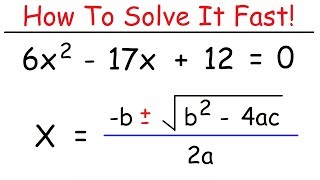 How To Solve Quadratic Equations Using The Quadratic Formula [upl. by Iamhaj]