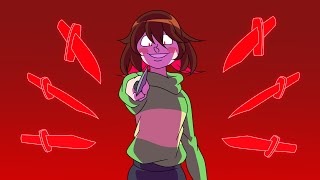 Frisk vs Chara Undertale animation [upl. by Egres]