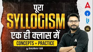 Complete Syllogism  Syllogism Basic Concepts amp Tricks for Bank Exams 2024  Reasoning by Saurav Sir [upl. by Godart724]