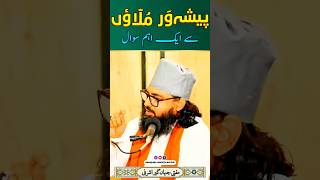 Peshaawar Mullaoñ Se Ek Ahem Sawaal  Mufti Jahangir Ashrafi  islamicbayan bayan mulla sirat [upl. by Alston550]