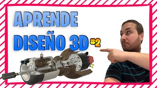 📏TUTORIAL diseño 3D BÁSICO Para principiantes ▶️Lección 2 [upl. by Einrae]