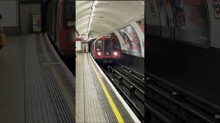 London Underground Central Line Train Arriving In Chancery Lane Station shortvideo shorts [upl. by Grosvenor23]