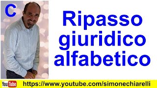 Simone Chiarelli ripasso giuridico alfabetico C [upl. by Alahsal]