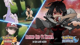 Pokemon Sun and Moon Legend Red Vs Zinnia [upl. by Nador]