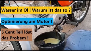 Wasser im Getriebe am Simson Motor  5 Cent Teil löst das Problem [upl. by Skipper]