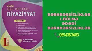 Bərabərsizliklər Ədədi BƏRABƏRSİZLİKLƏR və onların xassələri yeni test toplusu 2023 [upl. by Aryaz]