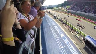 2015 F1 Belgian Grand Prix 2nd Formation Lap  GoPro Hero4 Black [upl. by Nodnnarb]