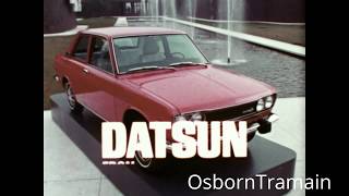 1973 Datsun 510 Commercial  Graphic Artist Robert Rauschenberg [upl. by Nimad]