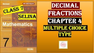 DECIMAL FRACTIONS  MULTIPLE CHOICE TYPE CONCISE MATHEMATICS [upl. by Lisette827]