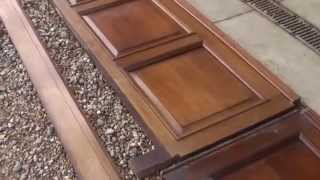 A Large Run of Antique Mahogany Dado Wall Panelling  Panels UKAA [upl. by Odraleba]