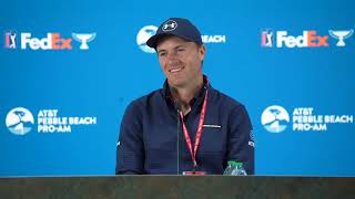 Jordan Spieth Wednesday Press Conference 2024 ATampT Pro Am Pebble Beach © PGA Tour [upl. by Greysun]