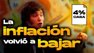 ÉXITO DEL GOBIERNO BAJA LA INFLACIÓN A 4 EN CABA [upl. by Anileba433]