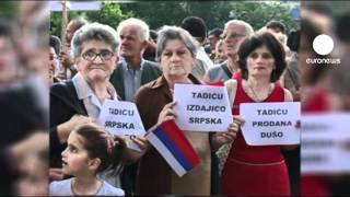 ProMladic Demonstration in BosnienHerzegowina [upl. by Charbonneau]