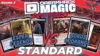 MTG Standard  Esper Legends vs Boros Midrange  Dreamhack San Diego  Round 2 [upl. by Arateehc]