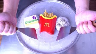 Ice Cream Rolls  McDonalds  Hamburger Fries amp Chicken Nuggets Ice Cream  oddly satisfying [upl. by Lorusso]