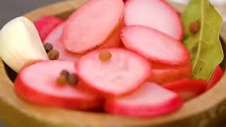 Easy Pickled Radish Recipe  Cooking With Joy [upl. by Sayer]