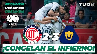 Resumen y Goles  Toluca 2  2 Pumas  Liga Mx  J6 CL2020  TUDN [upl. by Rafa]