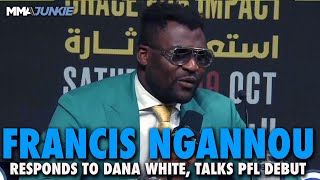 Francis Ngannou Responds to Dana Whites Claim He Didnt Want Jon Jones Reveals NearRetirement [upl. by Axel]