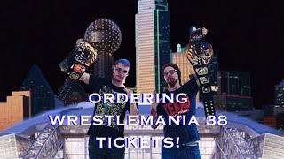 Ordering Wrestlemania 38 Tickets [upl. by Schlessinger]