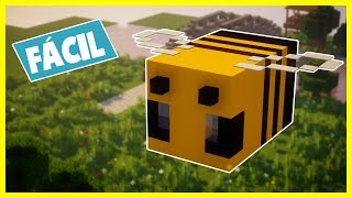 COMO HACER una ABEJA en MINECRAFT 🐝 TUTORIAL  MEGAMOBS [upl. by Koressa]