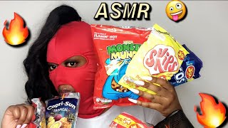 ASMR BRITISH SNACKS CRISPS Walkers Quavers Sensations Skips CRUNCHY MUKBANG amp TALKING [upl. by Ymerrej]