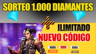 NUEVO CÓDIGO DE FREE FIRE ACTUALIZADO HOY  SORTEO 1000 DIAMANTES💎 [upl. by Chantalle469]