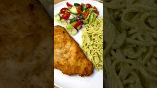 Milanesa de Pollo  Spaghetti verde  Cena Rápida recetas comida aparati [upl. by Adneral]