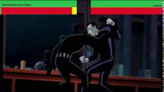 Batman Beyond Vs Joker With Healthbars [upl. by Ahsaele]