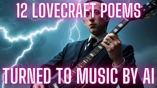 HP Lovecraft Poetry Converted into Goth Alternative Rock by AI [upl. by Leid]