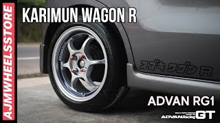 MODIFIKASI KARIMUN WAGON R VELG ADVAN RG1  AJMWHEELSSTORE [upl. by Thgiwed495]