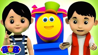 Learn Adjectives Pronouns amp Nouns with Bob The Train  More Kindergarten Rhymes [upl. by Retsevlis330]