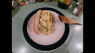 Great Depression Cooking Pepper and Egg Sandwich [upl. by Hsiekal]