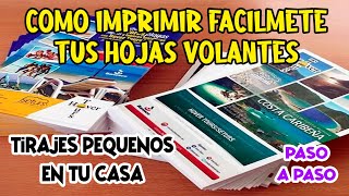 👉Como hacer hojas volantes fácilmente sin salir de casa🖨️ PUBLICIDAD SÚPER ECONÓMICA🔥 [upl. by Narik186]