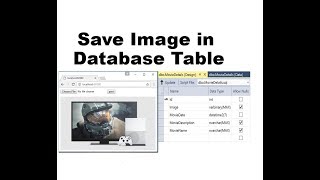 How to Save Image in Binary Format in DataBase in ASPNET CORE [upl. by Adorl]