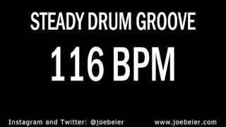 116 BPM  Simple Drum Beat  Backing Drum Track  Practice Tool [upl. by Atekin]