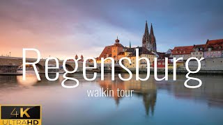 Regensburg  Germany 🇩🇪 Walking Tour 2023  4K 60fps HDR [upl. by Raviv]