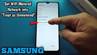 How to Set Wifi Metered Network into Treat as Unmetered in Samsung Galaxy A02 [upl. by Guthry481]