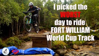 I picked the WORST day to ride the Fort William World Cup track [upl. by Aicillyhp]