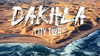 Dakhla Sahara Tour l Kitesurfing in Morocco and African Kiteboarding in 4K Drone Travel Video 🛶🏄 [upl. by Goulder252]