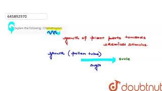 Explain the following  Chemotropism  CLASS 10  CONTROL AND COORDINATION  BIOLOGY  Doubtnut [upl. by Leahey]