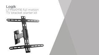 Logik LFMSKM16 Full Motion TV Bracket Starter Kit  Product Overview  Currys PC World [upl. by Zippel]